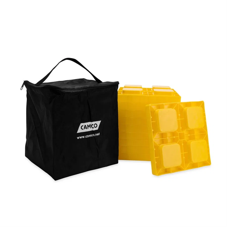 44505 – CAMCO Leveling Block, Use to Level RV While Parked Interlocking Blocks 8-1/4 Inch Length x 8-1/4 Inch x 1 Hei...